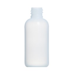 50ml Natural HDPE Boston Round Bottle, 20/410 Neck
